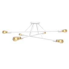 Люстра підвісна MSK Electric Asket на шість ламп Е27 NL 10320-6 WH Білий (619551)