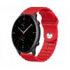 Ремінець BeWatch для Amazfit BIP | Bip Lite | Bip U/Pro/Mini | GTS | GTS 2(E) | GTR 42mm силіконовий 20мм Wave Червоний (1010704)