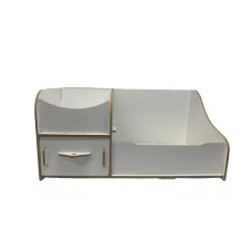 Органайзер для косметики настільний Mine 27х15х13см Білий (hub_917fob)