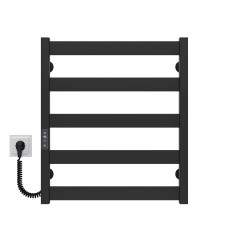 Рушникосушарка електрична Silvia П5 500х600 E Deffi Чорний JD04 (A.SV.60.50.5.E.B.L.2)