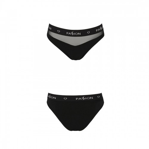 Трусики з прозорою вставкою Passion PS006 PANTIES black, size S в інтернет супермаркеті PbayMarket!