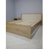 Ліжко Меблі Сервіс Домініка двоспальне 160х200 секвойя з ламелями Артісан + Шампань (204.3х184.8х85 см) (437993)