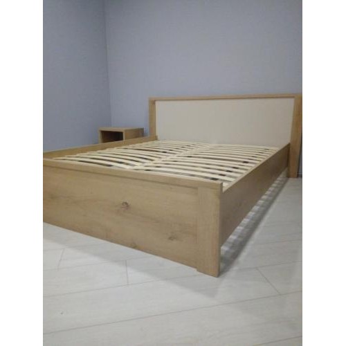 Ліжко Меблі Сервіс Домініка двоспальне 160х200 секвойя з ламелями Артісан + Шампань (204.3х184.8х85 см) (437993) Ліжко Меблі Сервіс Домініка двоспальне 160х200 секвойя з ламелями Артісан + Шампань (204.3х184.8х85 см) (437993)