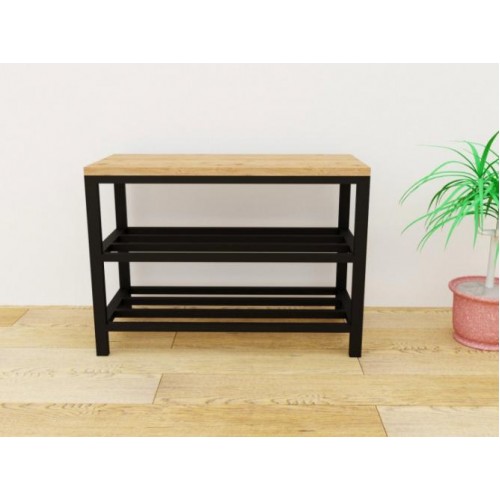 Банкетка GoodsMetall у стилі Лофт 800х500х350 мм Бадді Банкетка GoodsMetall у стилі Лофт 800х500х350 мм Бадді