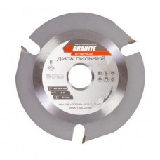 Диск пильний GRANITE для дерева з твердосплавними напайками 125х22.2х3Т 12200 об/хв 5-12-503