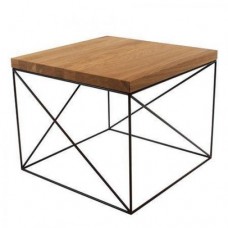 Кавовий журнальний столик у стилі Loft NS-646 630x600x600 мм Черный