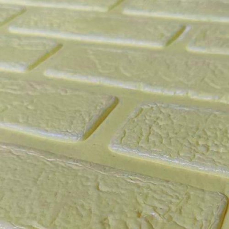 Самоклеюча декоративна 3D панель Loft Expert 3607-5 Цегла деко бежева 700x700x5 мм