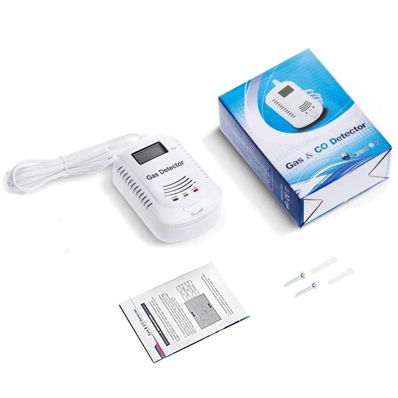 Комбінований датчик чадного газу + природного газу (метан, пропан) з сиреною 2 в 1 FD 808COM