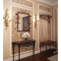 Комплект передпокою: вішалка/пуф/дзеркало Tenero Річмонд Коричневий (1591) Комплект передпокою: вішалка/пуф/дзеркало Tenero Річмонд Коричневий (1591)