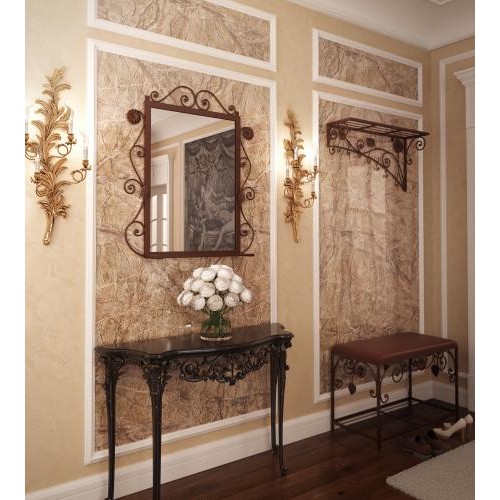 Комплект передпокою: вішалка/пуф/дзеркало Tenero Річмонд Коричневий (1591) Комплект передпокою: вішалка/пуф/дзеркало Tenero Річмонд Коричневий (1591)