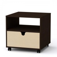 Стіл журнальний МГ-7 Компаніт Венге комбі (60х60х58,2 см) Стіл журнальний МГ-7 Компаніт Венге комбі (60х60х58,2 см)