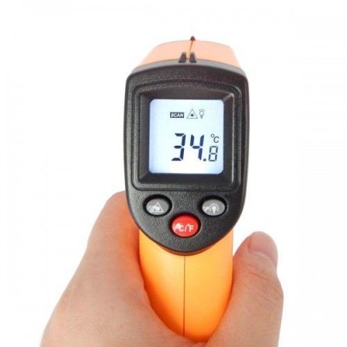 Безконтактний інфрачервоний термометр Vktech GM320 до 380 градусів Помаранчевий (100099) в інтернет супермаркеті PbayMarket!