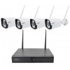 Комплект відеоспостереження бездротової DVR KIT CAD Full HD UKC 8004/6673 WiFi 4ch набір на 4 камери
