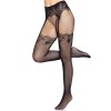 Колготки Leg Avenue Fishnet tights with back seam One size Black, задній шов, мереживо, сітка в інтернет супермаркеті PbayMarket!