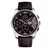 Годинник наручний Skmei 9106 Black 9106RD (17118-hbr) Годинник наручний Skmei 9106 Black 9106RD (17118-hbr)