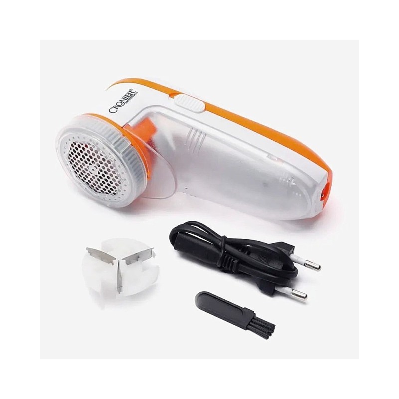 Машинка акумуляторна для видалення катишків із запасним лезом Cronier CR-208A 5 Вт Білий / Помаранчевий