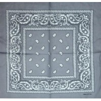 Бандана з малюнком 55х55 Сіра (K005)