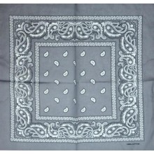 Бандана з малюнком 55х55 Сіра (K005)