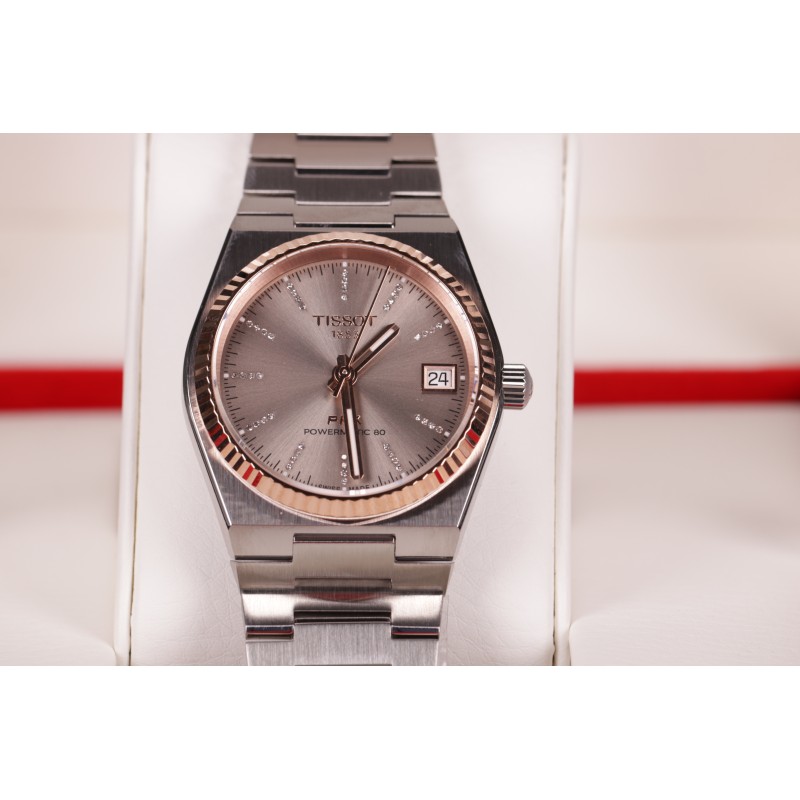 Годинник Tissot PRX 35mm Powermatic 80 Steel & 18k Gold Bezel T931.207.41.336.00