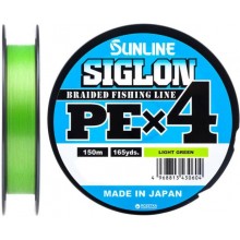 Шнур Sunline Siglon PE х4 150m Салатовий 1.0/0.171mm 16lb/7.7kg (1658-09-06)