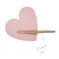Настінний світильник Candellux Heart 36x26 см Коричнево-рожевий (21-84569)