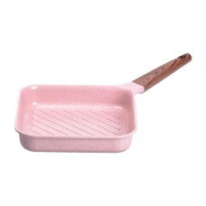 Сковорода-гриль алюмінієва з антипригарним покриттям MGC 2.5 л Рожевий (HP-4-438P)