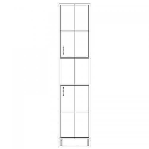 Шафа-Пенал Тиса Мебель ШС-404 Дуб сонома 205x35x45 см Шафа-Пенал Тиса Мебель ШС-404 Дуб сонома 205x35x45 см