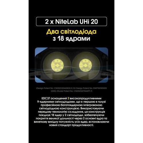 Ліхтар Nitecore EDC37 NiteLab UHi 20 MAX LED 8000лм 7 режимів Чорний (2696752543) Ліхтар Nitecore EDC37 NiteLab UHi 20 MAX LED 8000лм 7 режимів Чорний (2696752543)