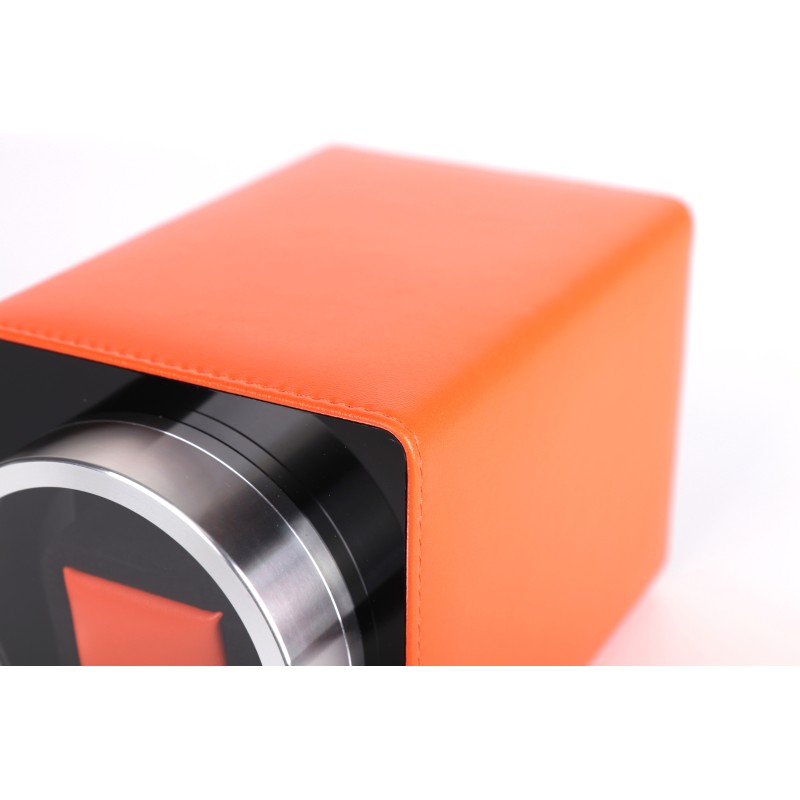 Шкатулка Salvadore для підзаводу 1 годинника MBPU/411/OR 11х11х17,5 см Помаранчево-чорний