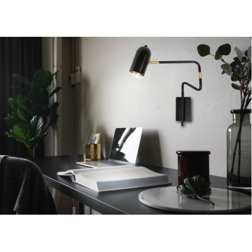 Бра Candellux Hosti 51x39 см Золото-чорний (21-75451)