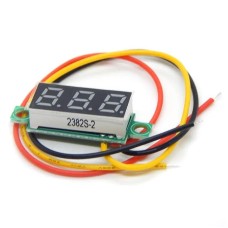 Цифровий вольтметр No Brand 0-100 В вимірник постійної напруги Різнокольоровий (H051176)