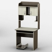 Стіл комп'ютерний Тиса Мебель Тиса-15 Венге Молочний 1750x600x800 мм Стіл комп'ютерний Тиса Мебель Тиса-15 Венге Молочний 1750x600x800 мм