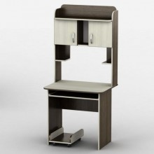 Стіл комп'ютерний Тиса Мебель Тиса-15 Венге Молочний 1750x600x800 мм