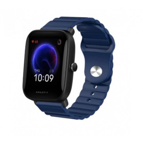 Ремінець BeWatch для Amazfit BIP | Bip Lite | Bip U/Pro/Mini | GTS | GTS 2(E) | GTR 42mm силіконовий 20мм Wave Темно-синій (1010706) Ремінець BeWatch для Amazfit BIP | Bip Lite | Bip U/Pro/Mini | GTS | GTS 2(E) | GTR 42mm силіконовий 20мм Wave Темно-синій (1010706)