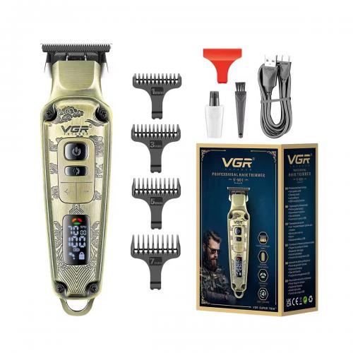 Машинка для стрижки волосся VGR V-901 LED-дисплей акумуляторна 1600mAh 5W Gold (3_05172) Машинка для стрижки волосся VGR V-901 LED-дисплей акумуляторна 1600mAh 5W Gold (3_05172)