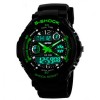 Наручний годинник чоловічий Skmei S-Shock Green 0931 Чорний (1530)