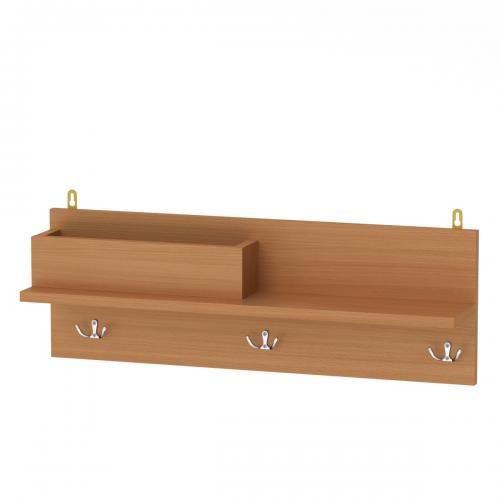 Полиця настінна Компаніт П-31 70х14.2х24 см Бук Полиця настінна Компаніт П-31 70х14.2х24 см Бук