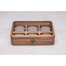 Органайзер на 6 секцій для наручних годинників ecoWalnut 7х26.5х18 см