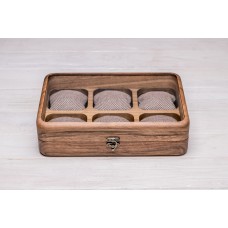 Органайзер на 6 секцій для наручних годинників ecoWalnut 7х26.5х18 см