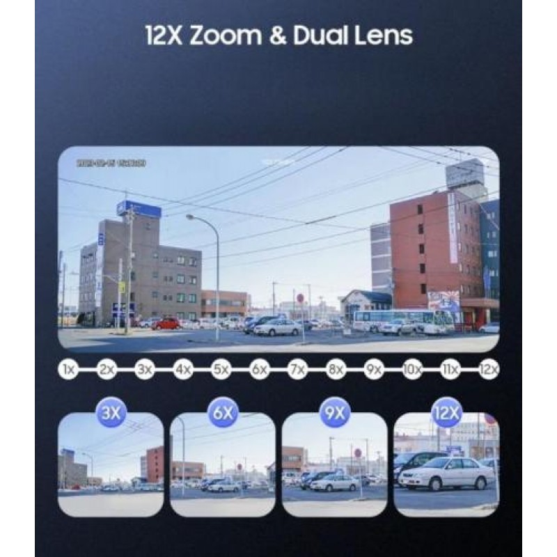 Вулична IP-камера Sectec ST-S568M-4G-6M-12X ZOOM 4G 2 об'єктива 4mm +12 mm 3+3 MP (55260)