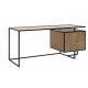 Офісний стіл у стилі Loft NS-1403 830x1600x700 мм Черный