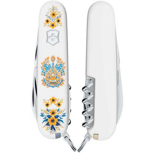 Складаний ніж Victorinox Spartan Ukraine 91 мм 12 функцій Українські мотиви Білий (1.3603.7_T1370u) Складаний ніж Victorinox Spartan Ukraine 91 мм 12 функцій Українські мотиви Білий (1.3603.7_T1370u)