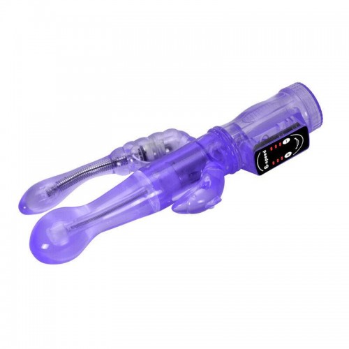 Потрійний вібратор We Love для анально-вагінальної стимуляції фіолетовий в інтернет супермаркеті PbayMarket!