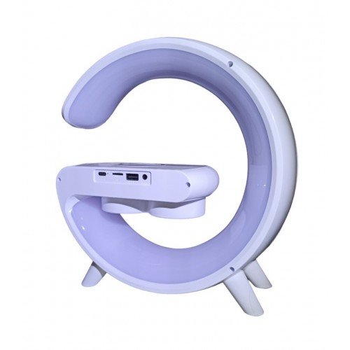 Настільна лампа-нічник Led Wireless Charging Speaker Google G11 8527 15W White Настільна лампа-нічник Led Wireless Charging Speaker Google G11 8527 15W White