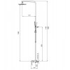 Душова колона із змішувачем водоспад Koer KB-58007-05 (Колір чорний) (KR3463) в інтернет супермаркеті PbayMarket!