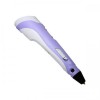 3D ручка з екраном 3D Pen Фіолетова з Набором Еко Пластика 150 метрів та Трафаретами