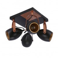Спот Candellux Anica 32x23 см Мідно-чорний (98-83128)
