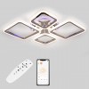Стельова LED люстра Sunlight 5331/2+2 R хром