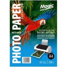 Фотопапір Magic Superior A4 250 г/м2 двосторонній матовий Білий 50 шт