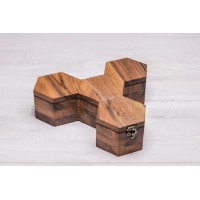 Дерев'яний органайзер для наручних годинників ecoWalnut 7.3х27.1х23.5 см Дерев'яний органайзер для наручних годинників ecoWalnut 7.3х27.1х23.5 см